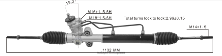 Autopartes Gil L86LH2691 cremallera de dirección asistida 95209431 96952196 96451425 96852935 95961360 96442383 96407342 CHEVROLET
