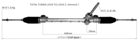 Autopartes Volkswagen L86LH2812 cremallera de dirección asistida 45502-bz090 DAIHATSU