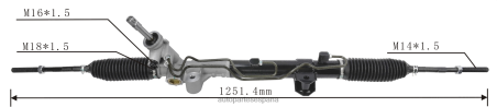 Autopartes El Canelo L86LH2784 cremallera de dirección asistida 68140-628ae DODGE/CHRYSLER
