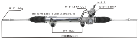Autopartes Volkswagen L86LH2782 Cremallera de dirección asistida 52039207ac 52106477ac 52106477af DODGE/CHRYSLER