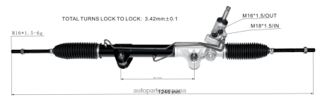 Autopartes Volkswagen L86LH2792 cremallera de dirección asistida 52109984ah 97390 1020219 52109970aa 22-389 DODGE/CHRYSLER