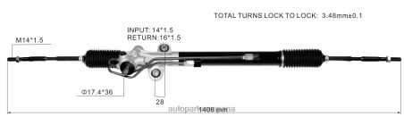 Venta De Autopartes Al Por Mayor L86LH2526 Cremallera de dirección asistida 53601-tk8-a01 HONDA