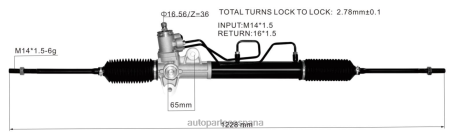 Autopartes España L86LH2735 cremallera de dirección asistida 57700-22601 57700-2f100 577002f650 577002f101 57710-2f000 HYUNDAI/KIA