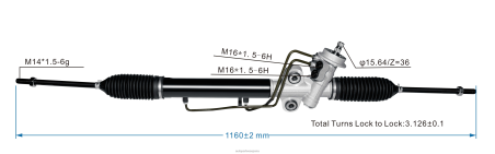 Repuestos De Motos En España L86LH2719 cremallera de dirección asistida 0k2kk-32-110 HYUNDAI/KIA