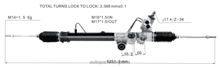 Autopartes Magallanes L86LH2603 cremallera de dirección asistida 8-97943518-0 8-97944520-0 ISUZU