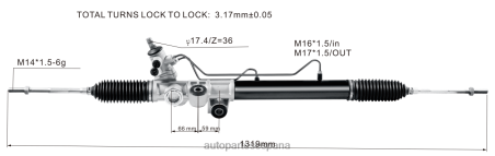 Repuestos De Motos L86LH2607 cremallera de dirección asistida 8-97943521-0 ISUZU