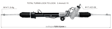 Venta De Autopartes Al Por Mayor L86LH2606 cremallera de dirección asistida 8-97943520-1 ISUZU