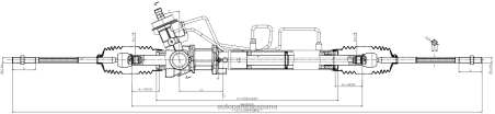 Autopartes El Canelo L86LH2644 cremallera de dirección asistida ga2a-32-110n MAZDA