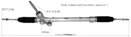 Autopartes España L86LH2635 cremallera de dirección asistida tk48-32-110a tk48-32-110b tk48-32-110c MAZDA