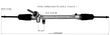 Autopartes Gil L86LH2631 cremallera de dirección asistida kd31-32-110 MAZDA