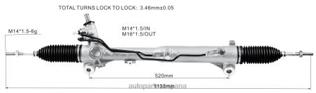 Autopartes Volkswagen L86LH2642 cremallera de dirección asistida ua3n-32-110 MAZDA