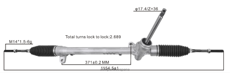 Repuestos De Motos Madrid L86LH2630 cremallera de dirección asistida db2p32110b MAZDA