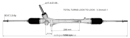 Repuestos De Motos Madrid L86LH2550 cremallera de dirección asistida 4410a557 MITSUBISHI