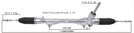 Venta De Autopartes Al Por Mayor L86LH2556 cremallera de dirección asistida 4410a770 MITSUBISHI
