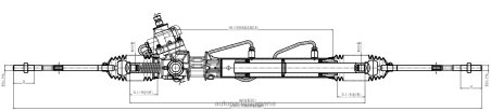 Autopartes Gil L86LH2581 cremallera de dirección asistida 49200-44u05 NISSAN