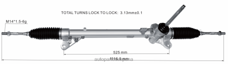 Autopartes Volkswagen L86LH2572 cremallera de dirección asistida 48001-4eh0b 48001-4eh0a NISSAN
