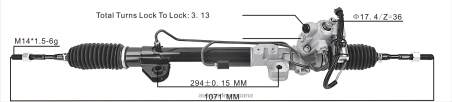 Repuestos De Motos L86LH2597 cremallera de dirección asistida 49001-jn30a 49200-jn30a NISSAN