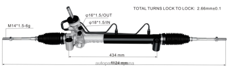 Repuestos De Motos En España L86LH2779 cremallera de dirección asistida 5900252 93303426 OPEL