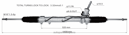 Autopartes España L86LH2835 cremallera de dirección asistida lr005939 LAND ROVER