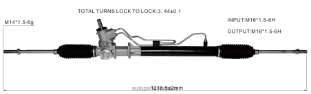 Autopartes El Canelo L86LH2804 cremallera de dirección asistida 7700433725 RENAULT