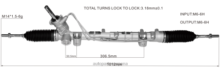 Autopartes Volkswagen L86LH2802 Cremallera de dirección asistida 490011431r 490014592r 490016602r 490017454r 490014306r RENAULT