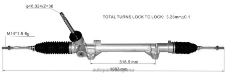 Venta De Autopartes Al Por Mayor L86LH2806 Cremallera de dirección asistida 48001-8099r 480011626r RENAULT