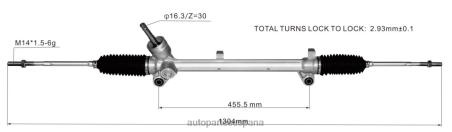 Autopartes Gil L86LH2831 cremallera de dirección asistida 10138018 ROEWE