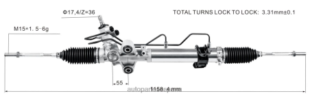 Autopartes El Canelo L86LH2484 cremallera de dirección asistida 44200-26470 TOYOTA