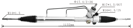 Autopartes Gil L86LH2451 cremallera de dirección asistida 44250-bz050 TOYOTA