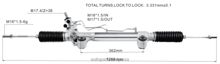 Autopartes Gil L86LH2471 cremallera de dirección asistida 44250-0k710 44250-0k660 44250-0k820 TOYOTA