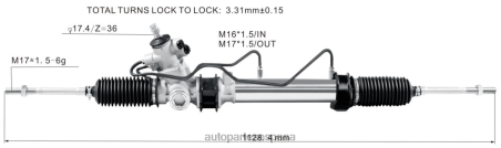 Autopartes Gil L86LH2481 cremallera de dirección asistida 44250-26040 44200-26341 TOYOTA