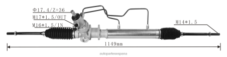 Autopartes Volkswagen L86LH2502 cremallera de dirección asistida 44250-38010 TOYOTA