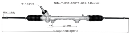 Repuestos De Motos L86LH2467 cremallera de dirección asistida 45510-bz350 TOYOTA
