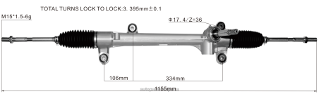 Repuestos De Motos Madrid L86LH2510 cremallera de dirección asistida 45510-28122 TOYOTA