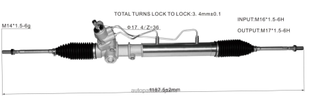Venta De Autopartes Al Por Mayor L86LH2506 cremallera de dirección asistida 44200-28210 TOYOTA