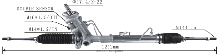 Autopartes Gil L86LH2421 cremallera de dirección asistida 6r1423055d VOLKSWAGEN