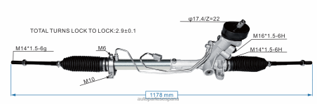 Venta De Autopartes Al Por Mayor L86LH2426 cremallera de dirección asistida 6q2423055p VOLKSWAGEN