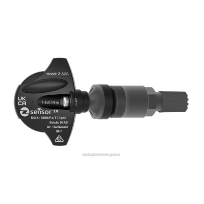 Holden oe sensor tpms de repuesto - oe p/n 13348393 frecuencia 433mhz Autopartes España BVF6J1643 vástago de válvula de metal - gris oscuro